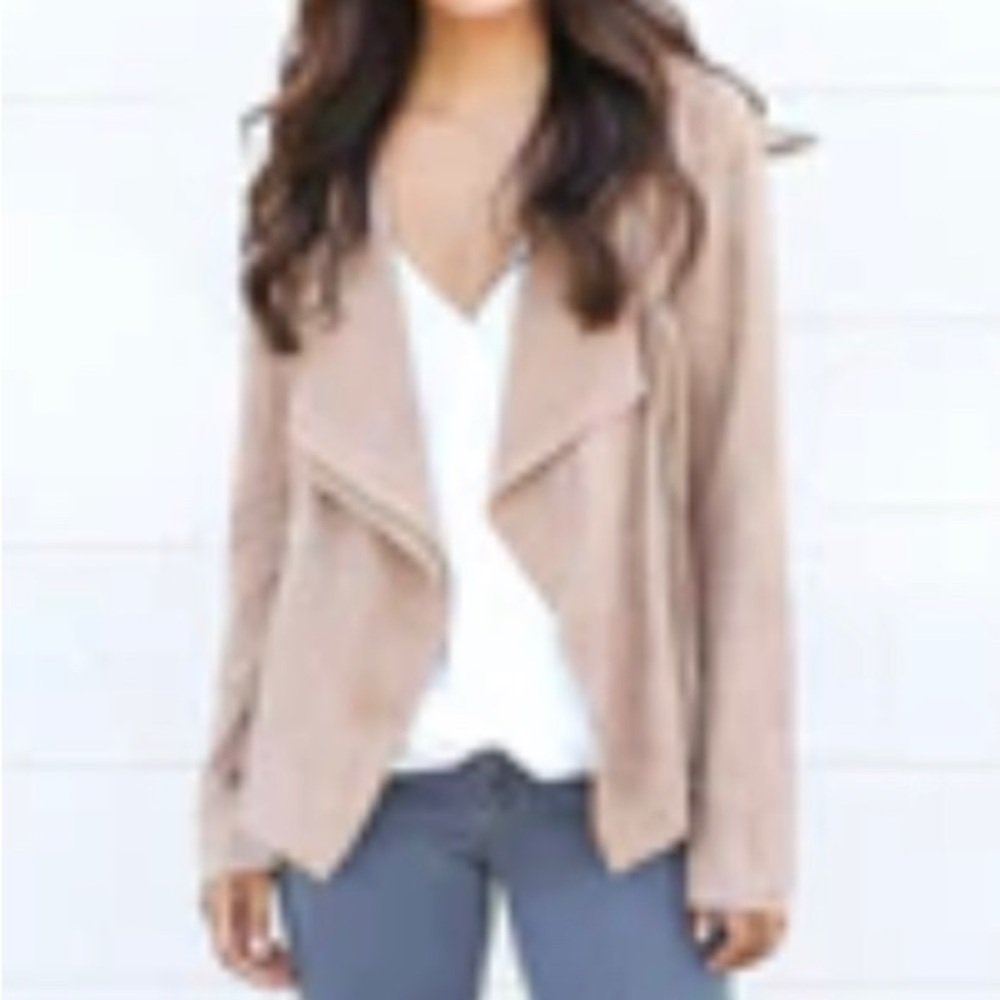 Vici major moments faux suede jacket
